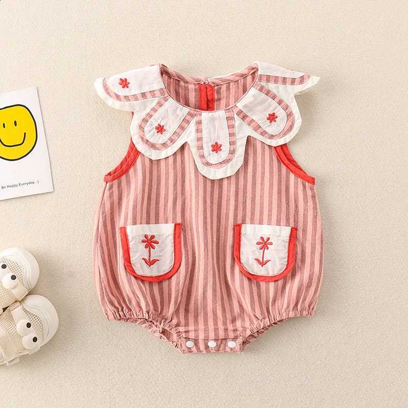 Baby Clothes 2025 Summer 6345 Hot S Baby Girl's Clothes Thin Newborn Jumpsuit Climbing ClothesW260917