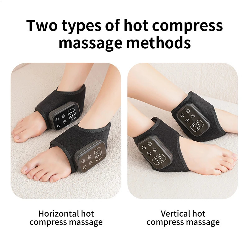 Electric Foot Hand Massager with Vibration Warm Compress for Ankle Knee Foot Relax Portable Rechargeable Deep Relaxation 260918