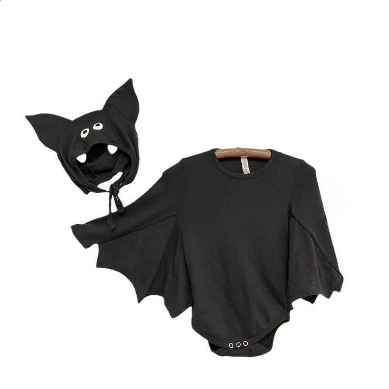 Baby Halloween Rper with Unisex Hood Infant Cute Bat Pumpkin Prints Boys Girls Festival Jumpsuit for ParW260917