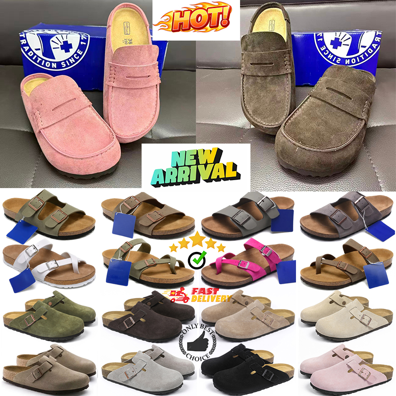 Designer Naples Slippers Wrapped Clogs loafers Sandals Clog Cork Flat Fashion Winter Summer Shoes Leather Slide Beach Women Men 36-45