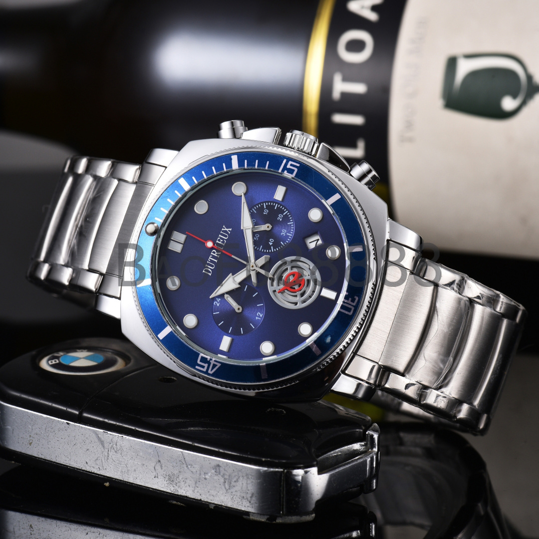 BaoFu Branded Designer Casual Stylish Quartz Wristwatch Luxury Watches for Men Steel Strap Auto Date Business Male Clocks for Ideal for Birthday Gif