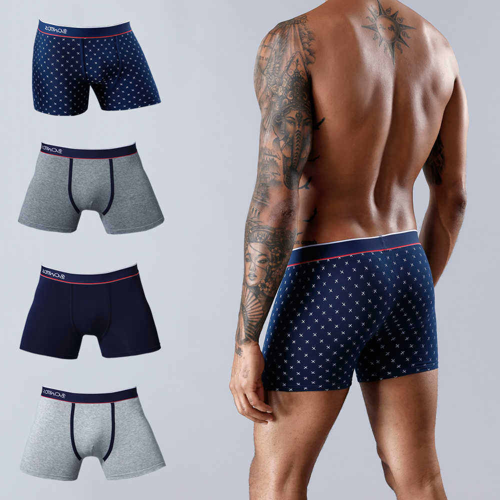 Man Underpants 4Pcs Underwear For Boxers Cotton Men's Panties Pack Boxershorts Mens Underpants Slip New Homme Boxer Shorts Sexy D260918