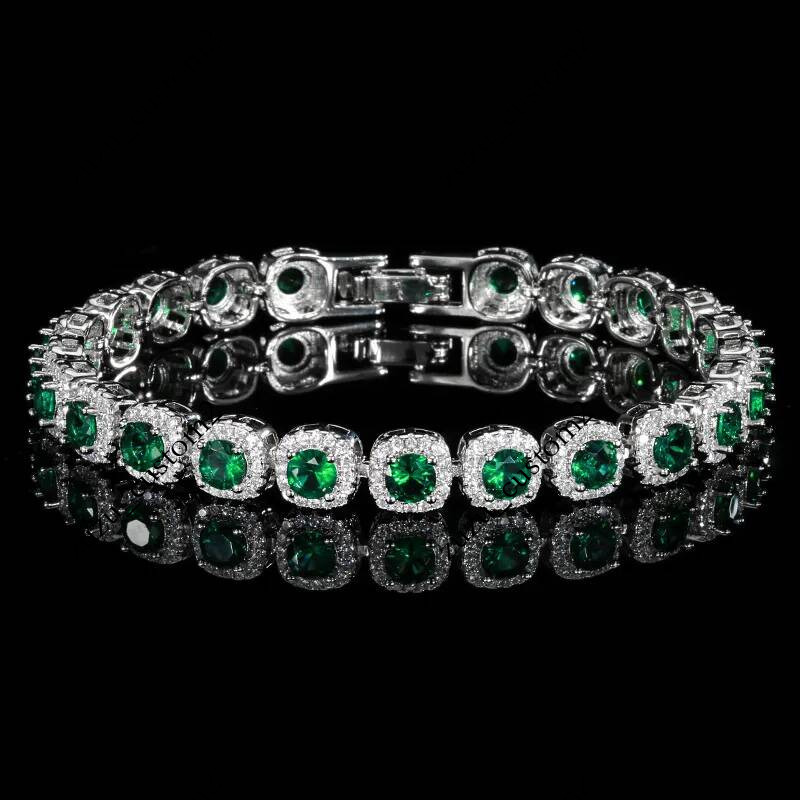 tennis Full Diamond Bracelet Retro fashion personality designer bracelet women bracelets armband luxury jewelry bangle braclet