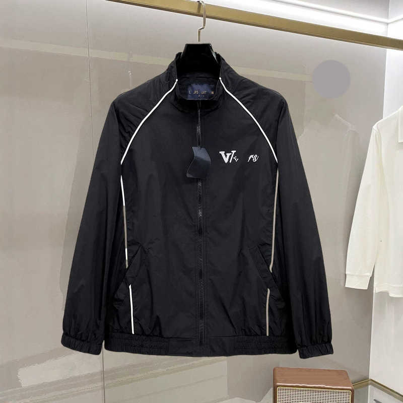 Men's Jackets designer Autumn collection contrasting striped embroidery trendy stand up collar jacket jacket EWPR