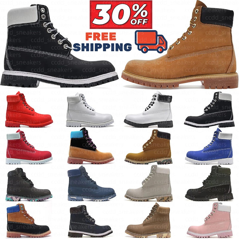 free shipping boots snowfield designer outdoor shoes winter classic boots brown white red blue pink snow warm shoes thick-sole unisex shoes women ma