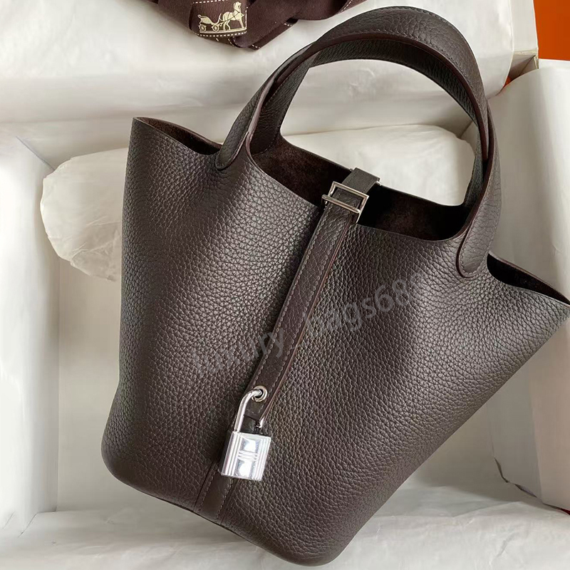 12A Handbag bucket bag Women Designer Tote Bags Handmade Luxury Designer 18cm Fashion togo Leather Wallet Clutch bag Evening Bag shopping bag Privat