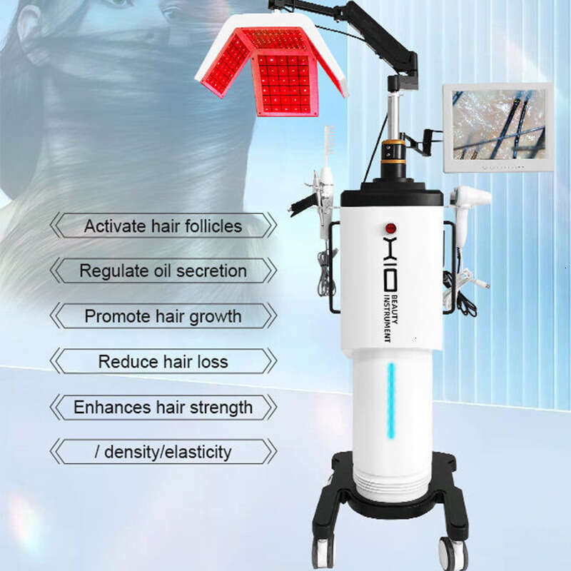 Multifunctional 650nm Diode Laser Hair Growth PDT LED Comb Hair Analyser Restoration Regrowth Treatment Scalp Massage Care Machine wrinkle removal