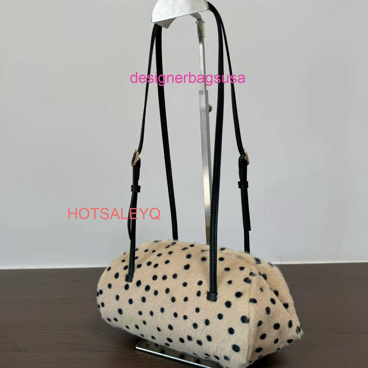 Luxury Designer Bag 26a New Polka Dot Leopard Print Faux Fur Hobo Evening Bag Shoulder Bag Underarm Bag Structured Bag For Women Yqtgood