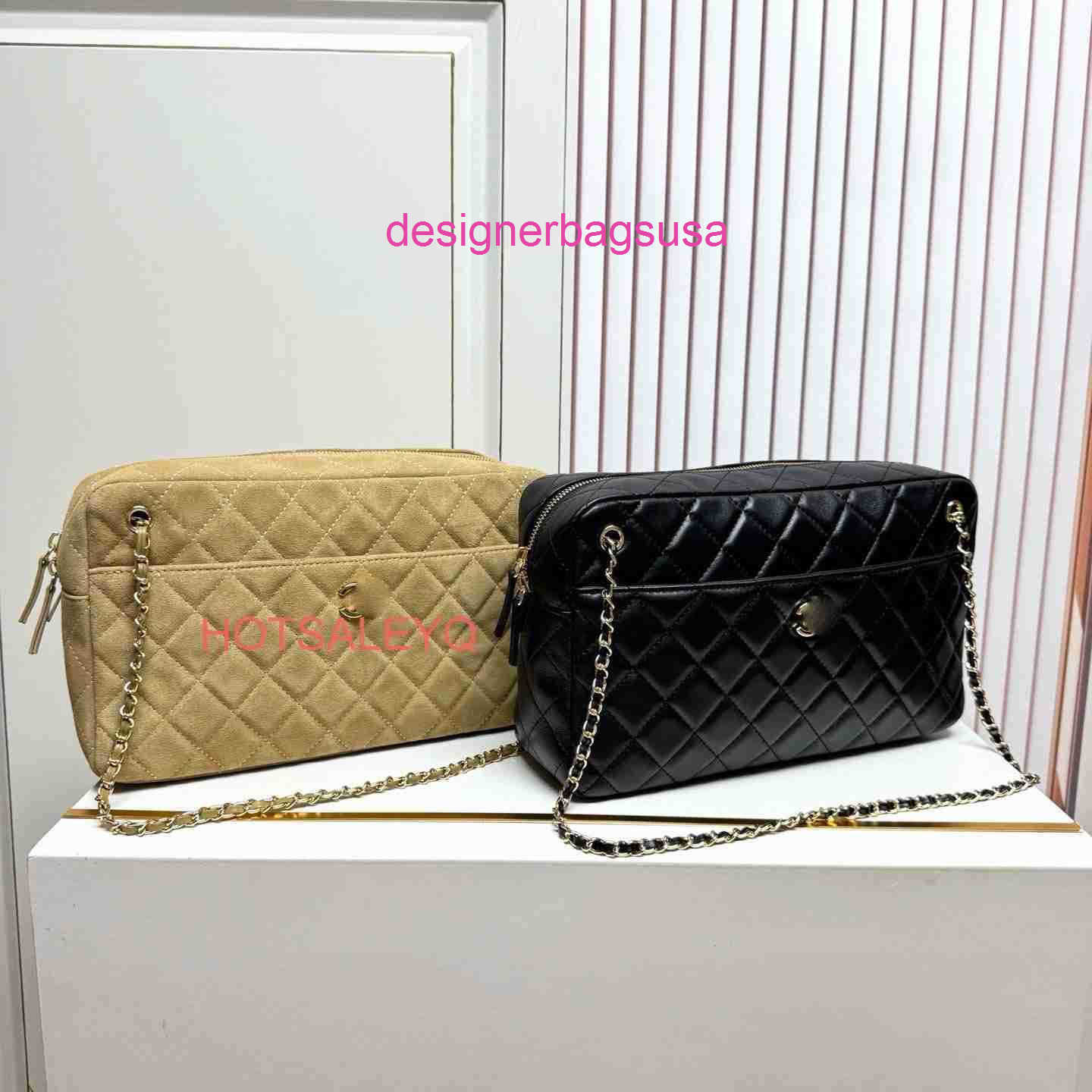 Luxury Designer Bag 26A Bowling Bag Lambskin Quilted Chain Strap Single Shoulder Crossbody Luxury Bag Womens Bag Fashion Handmade Leather Bag Size 3