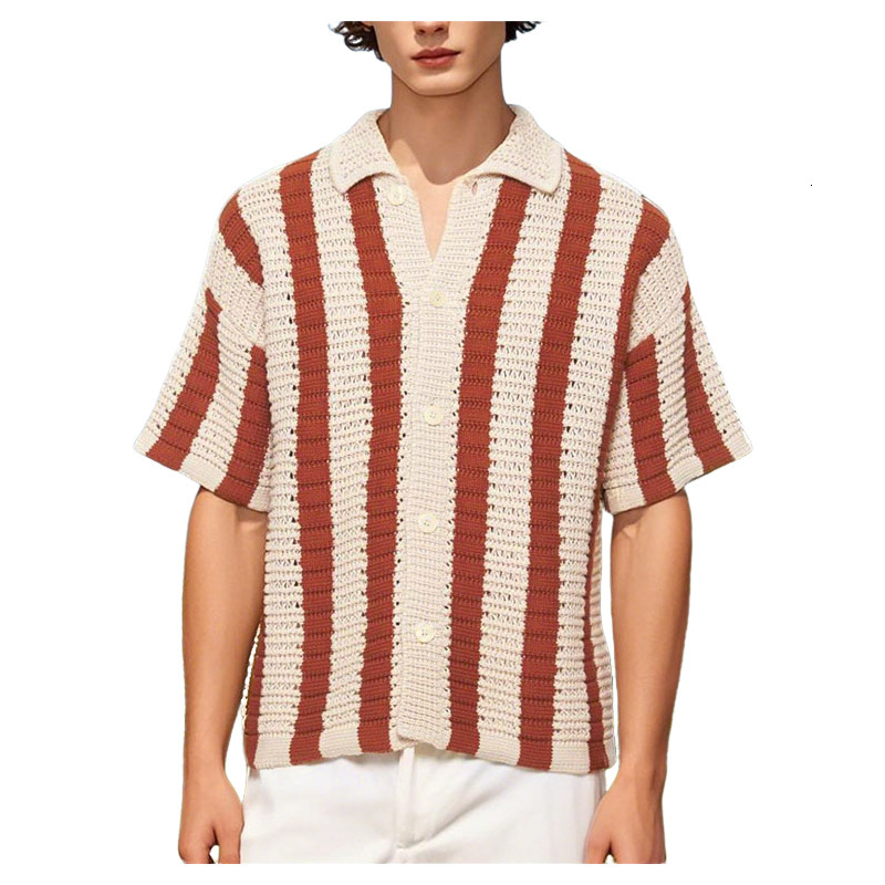 Summer New Trendy Knitted Sweater Youth Casual Loose Comfortable Skin Friendly Breathable Versatile Shirt