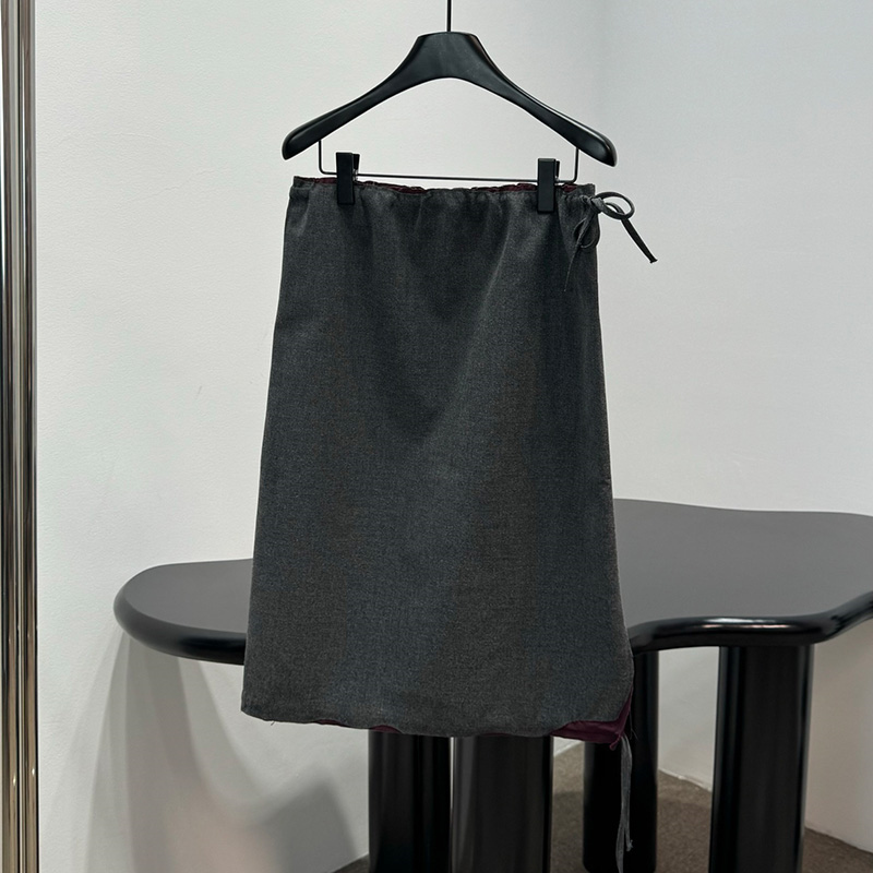Vintage Midi Skirt Fir Women High Waist Elastic Elegant Pencil Skirts Autumn Summer Date Street Style Vacation Chic Skirt