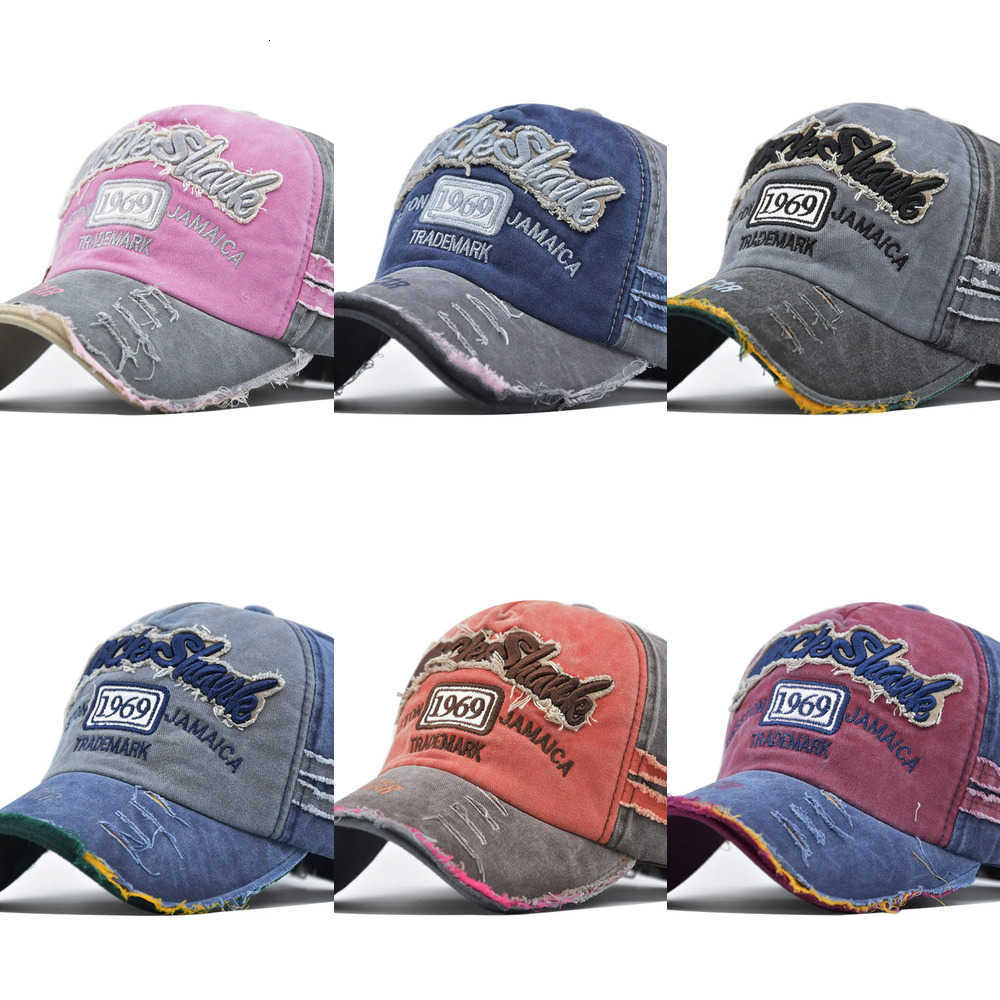 Baseball Washed Cotton 1969 Embroidery Caps For Women Men Sport Visors Vintage Snapback Cap Unisex-Teen Hip Hop Hat Bone Dad Hat J260917