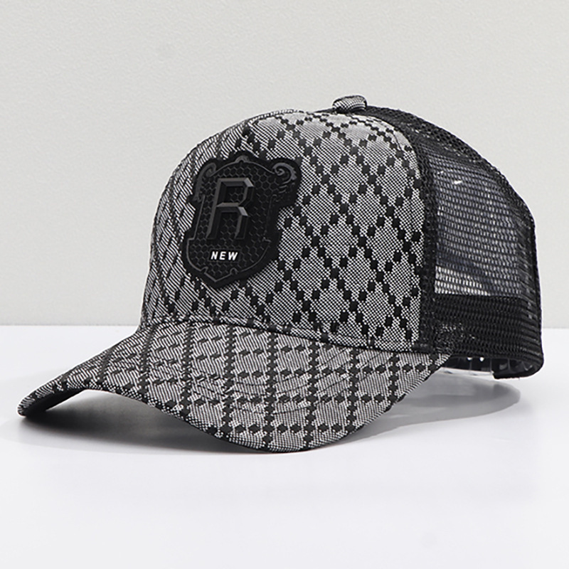 Luxury Cap Brand Designer Hat New Mesh European And American Fashion Head Circumference Curved Brim 3D Label Baseball Cap Factory In-Stock Wholesale