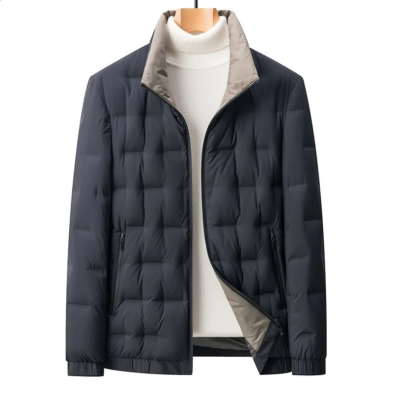 Autumn Mens Lightweight Down Jacket 85% White Duck Warm and Cold Resistant Short Casual Fashion 260918