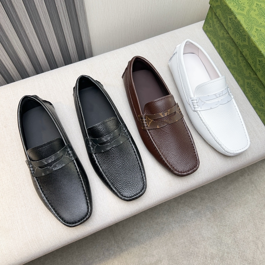 Brand Desingner Genuine Leather Men Shoes Top quality Casual Loafers Hot New Arrivals Sneakers Knitted Sports Leisure Men Shoes Shoes Flats Business