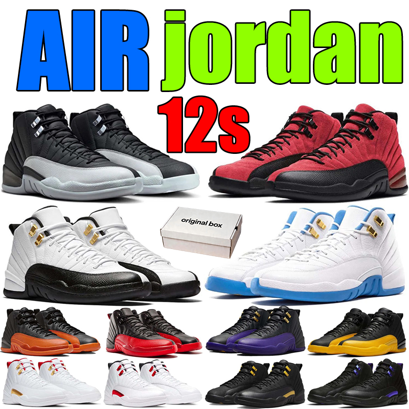 Designer Basketball Shoes unc 12s Sneaker high women gold Infrared plum red White Cement Where bred University shadow Blue Rovalty Gum Smoky Trainer