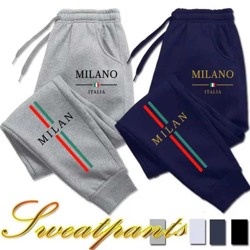 2026 Hot Sale Milan City Printed Jogger Pants Men Women Autumn Winter Casual High Quty Outdoor Running Sports Casual Pants Q260917