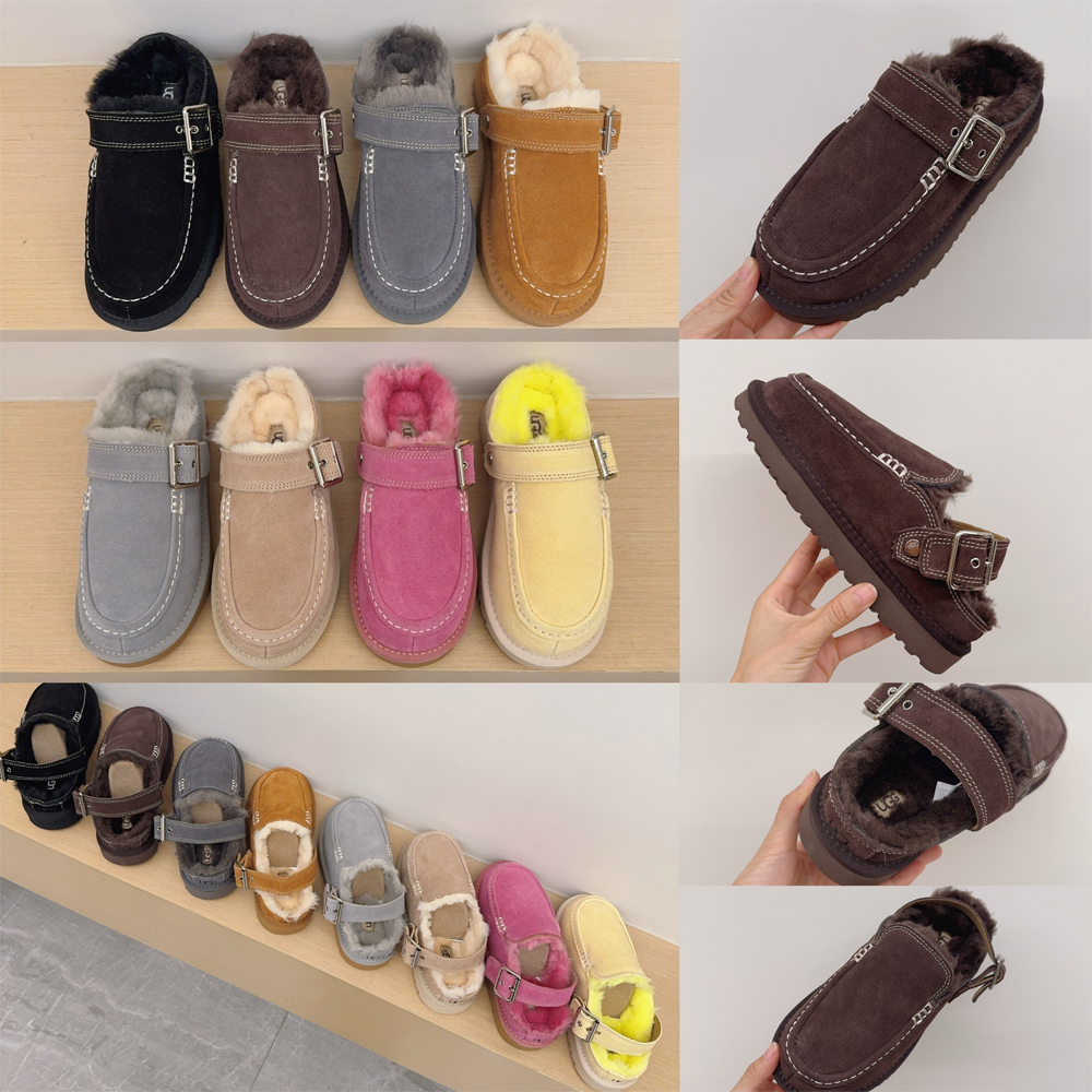 Designer Winter U-ggmen Fur Slippers Australia tasman slippers Women Snow Boots tazz Ultra australia warm Winter Boots Fleece Lined Boots black brow