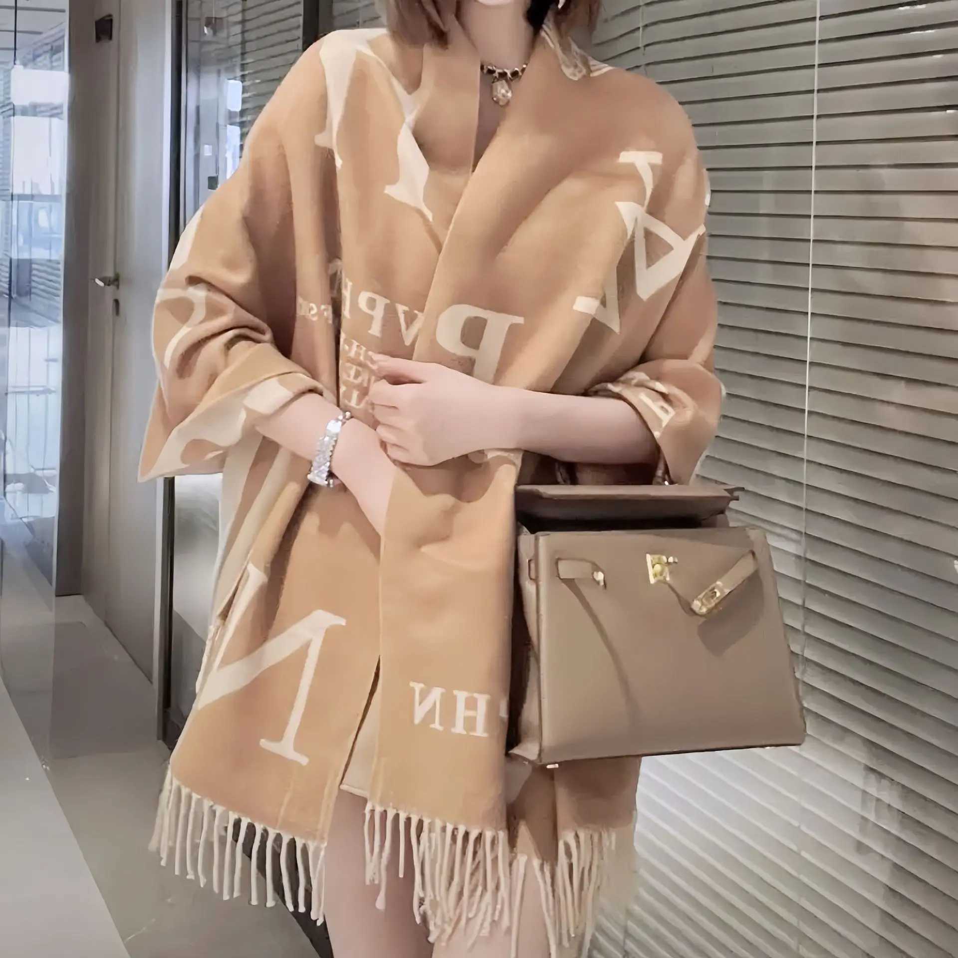 Luxury Winter Two-Sided Print Cashmere Scarves Women High Quty Thicken Wrap Shawl Ladies Pashmina Scarf Big Size 185*65cm Z260917