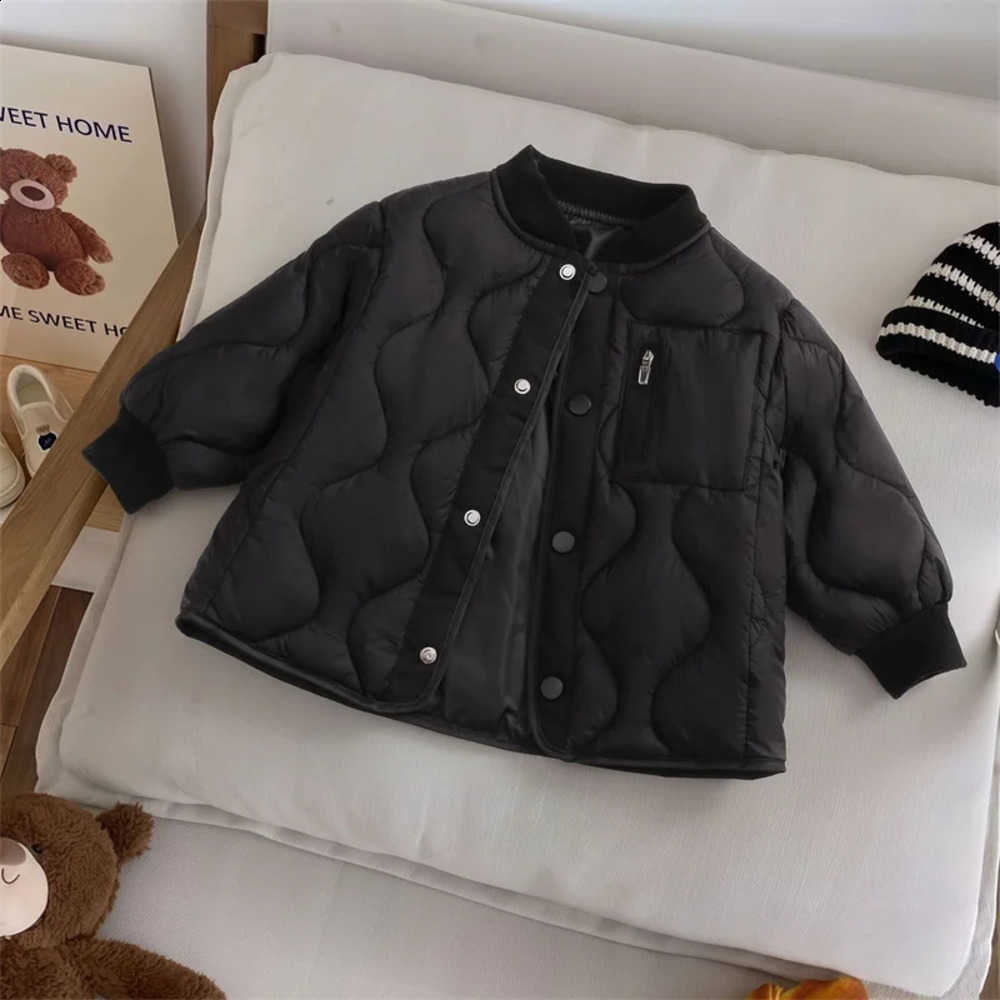 Warm Boys Girls Coats New Children Comfortable Single Breasted Thermal Casual Outerwear Kids Versatile Lightweight Jack etW260917