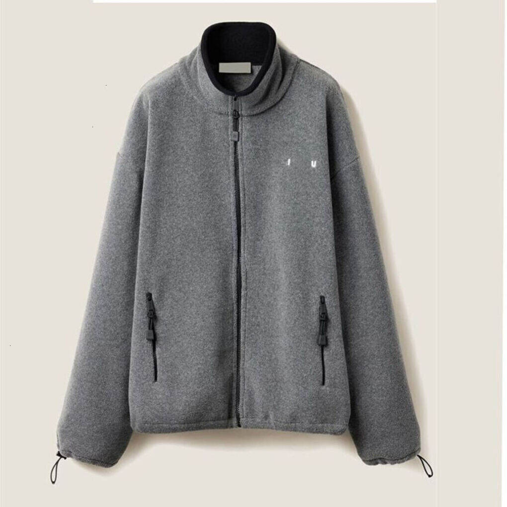 Miu Jacket Designer Women Trend Brand Cotton Tech Fleece Hoodie Autumn Clothing Sweater MM Letter Embroidery Street Wear Stripe Pullover Winter Warm