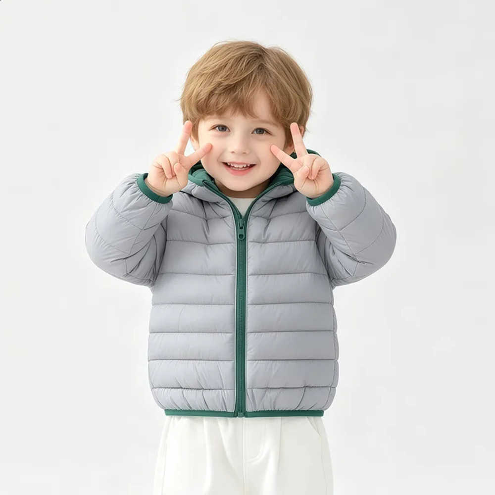 Boys New Children Cotton Clothing and Girls Jackets Winter Cotton Jackets Hooded Short Color-blocking Cotton Kids ClothingW260917