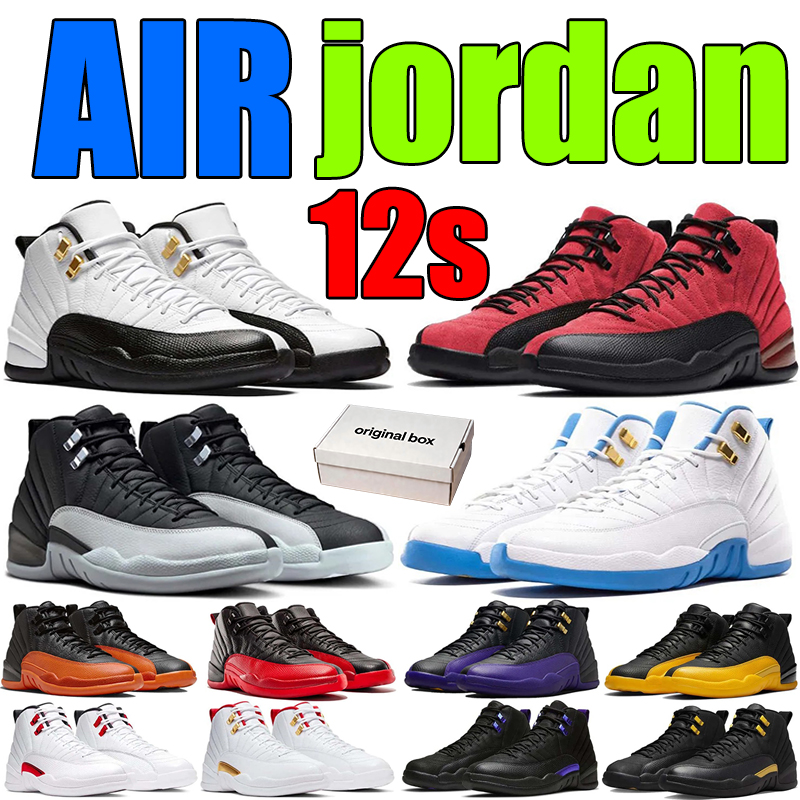 Designer Basketball Shoes unc 12s Sneaker high women gold Infrared grey White Cement Where bred University shadow Blue Rovalty Gum Smoky Trainers 36