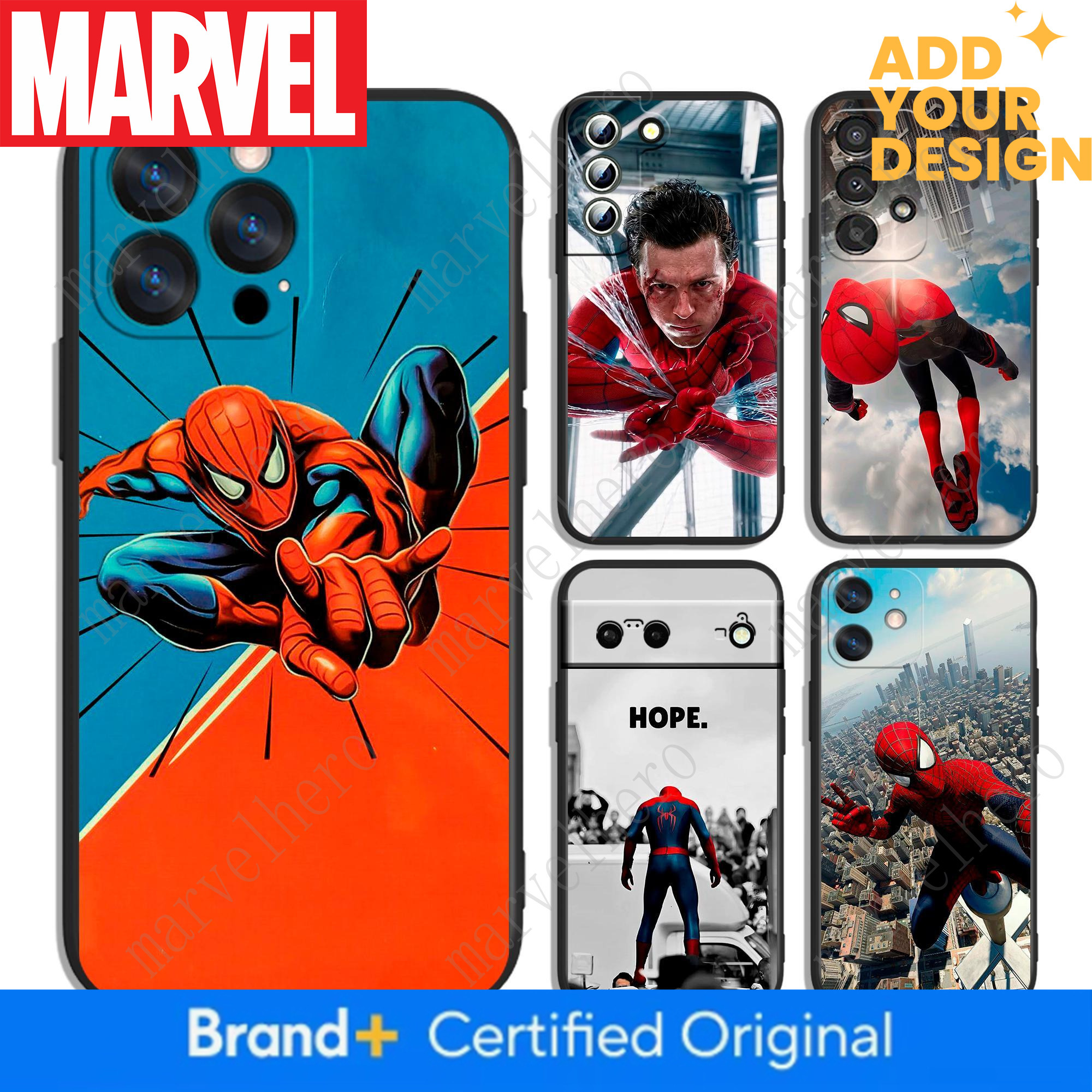SpiderMan Avengers Superhero Protective Phone Case For Iphone And Samsung Models