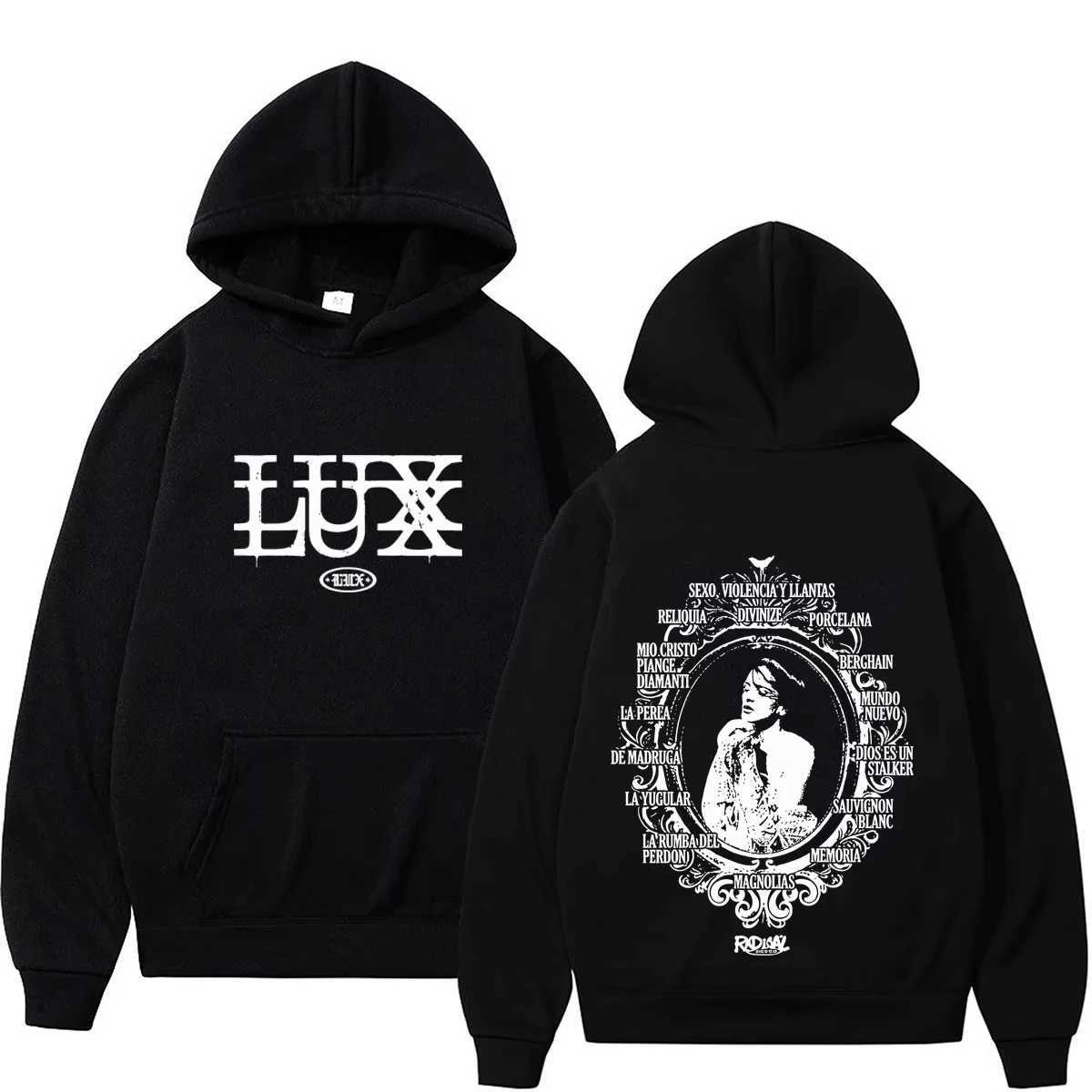 Singer 2026 new Luxurious Tour Print Hoodie Men Women Fashion Pullover Long Sves Casual Oversized V S260918C99Q