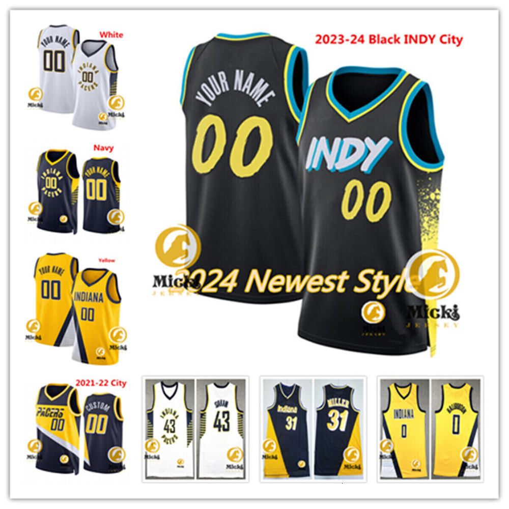 Stephen Jackson Jersey 17 Chris Mullin #13 Mark Jackson 5 Jalen Rose 33 A. Davis 7 Jermaine O'Neal 31Reggie Miller Custom Stitched Basketball J