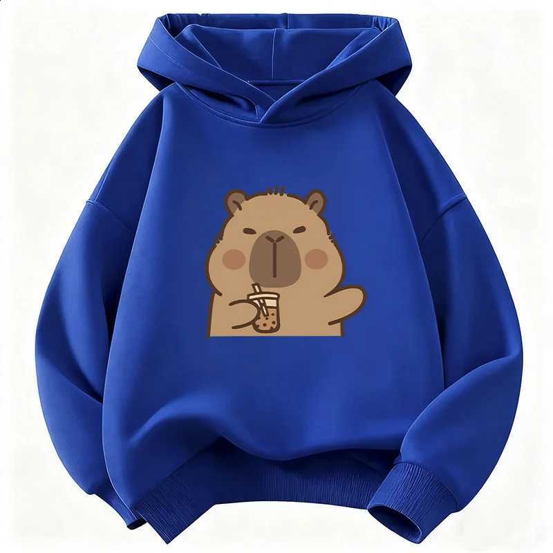 Kaii Cute Trendy Hoodie Kids Capybara Children's Sweatshirt Cute Harajuku Hoody for Boys Girls Autumn Winter Casual HoodiesW260917