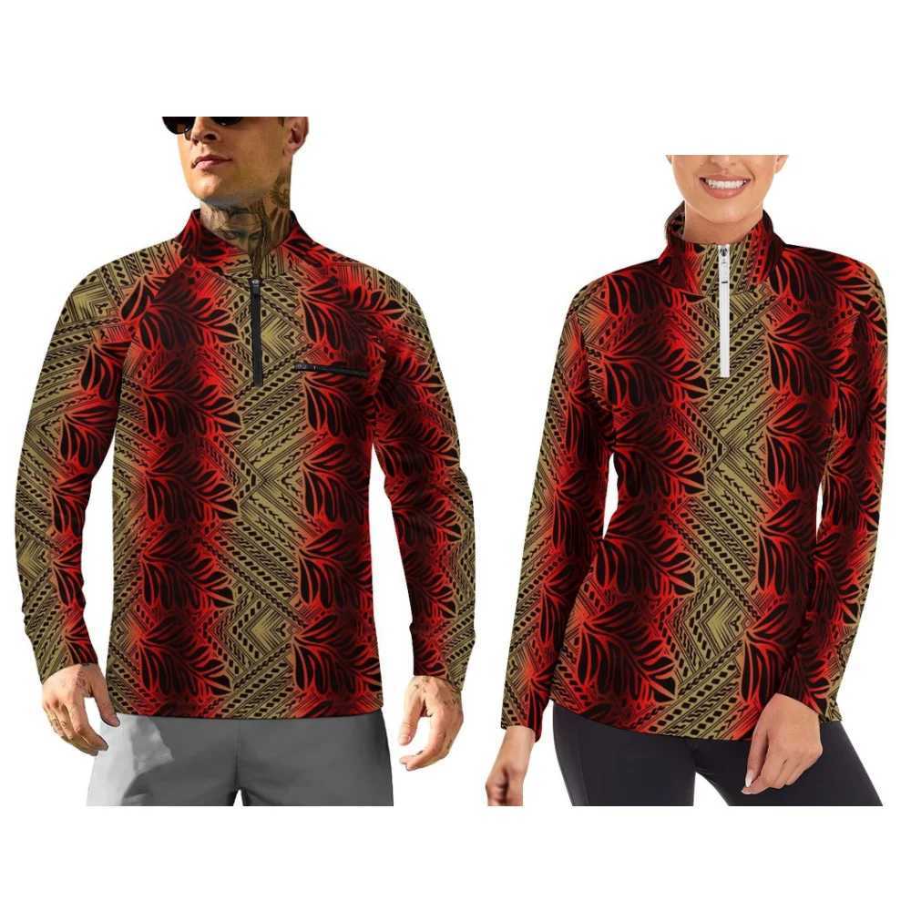 Long-Sleeved Sportswear For Summer And Autumn Can Be Customized Polynesian Sportswear Couple Outfits Are Available Q260917