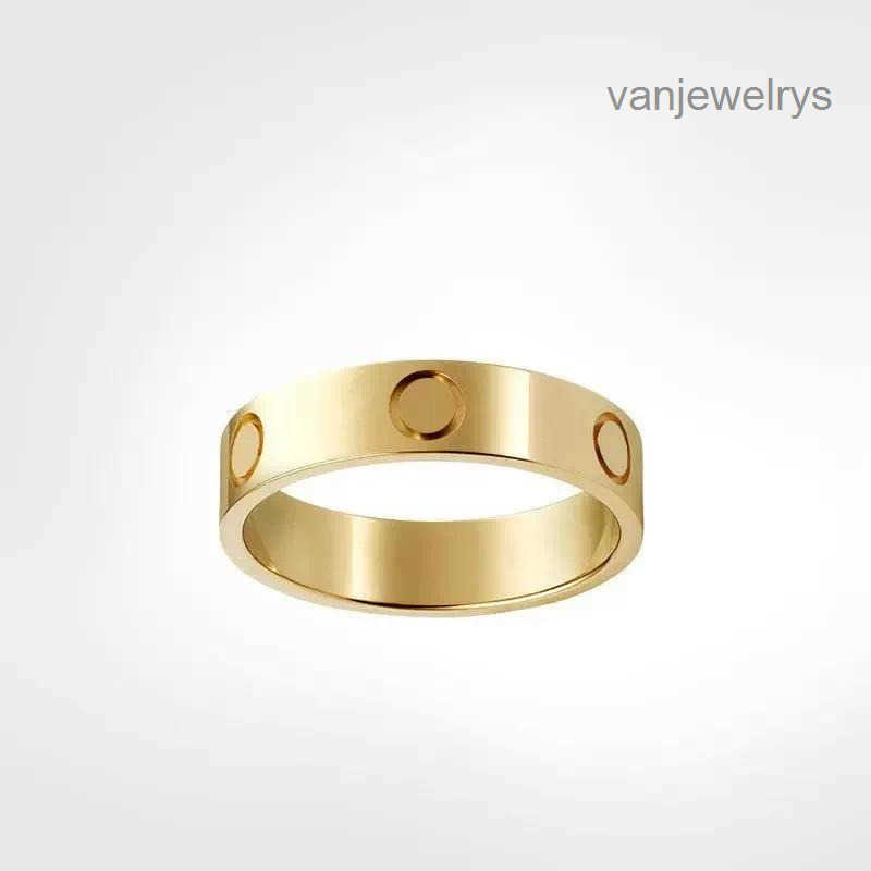 4mm 5mm 6mm titanium steel Alloy silver ring mens womens rose gold fashion screw jewelry designer luxury couple wedding promise rings gift size 5-11