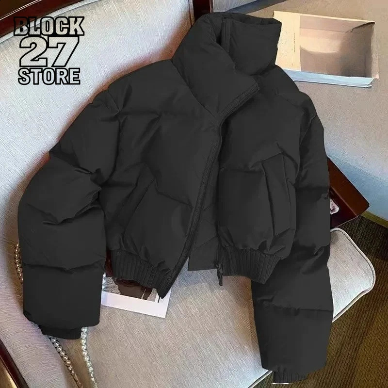 Mens Jacket Winter Classic Loose Thick Cotton Padded Coat Warm Bread Style Outerwear Casual Down Streetwear Retro Harajuku 260917