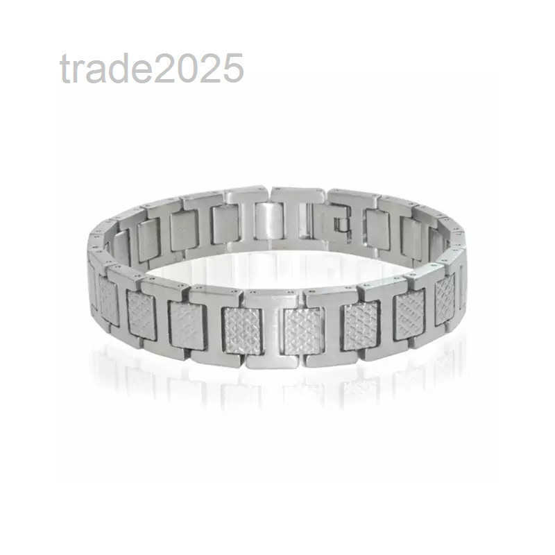 Bangle Chain High quality Crocodile Tri-Colour Designer Bracelet Stainless steel Gold/Rose Gold/SierWide21MM Men/Womens