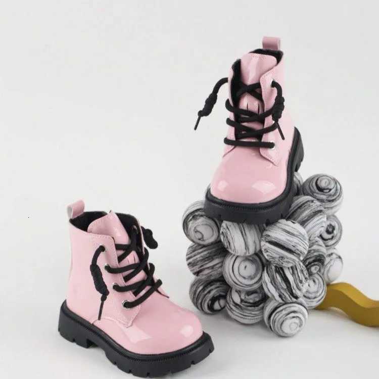 2025 New Winter Children Shoes PU Leather Waterproof Plush Boots Kids Snow Boots Brand Girls Boys Casual Boots Fashion Sneakers X2609171