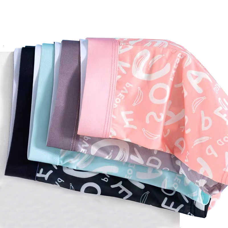Silk Ice Men's Summer Underwear Slim Fit Flat Corner Pants Youth Antibacterial Sports Quadrangle Pants Mid Waist Men's Boxer D260918