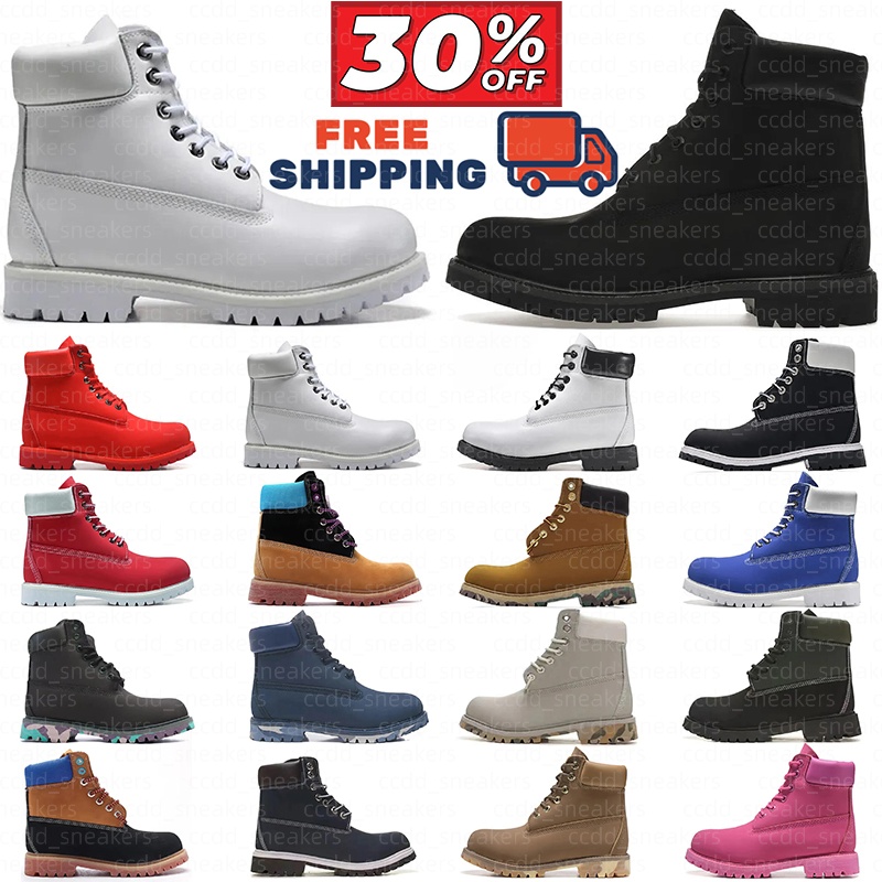 free shipping boots snowfield designer outdoor shoes winter classic boots brown white red bule pink snow warm shoes thick-sole unisex shoes women ma