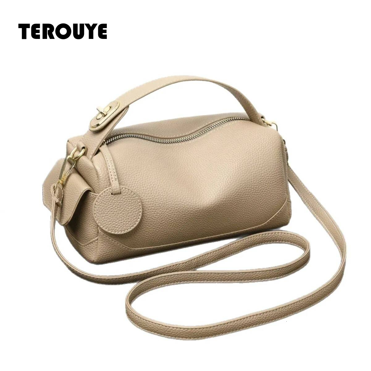 Women's Large Capacity Commuting Light Luxury Soft Leather Niche Pillow Bag European Style Handbag
