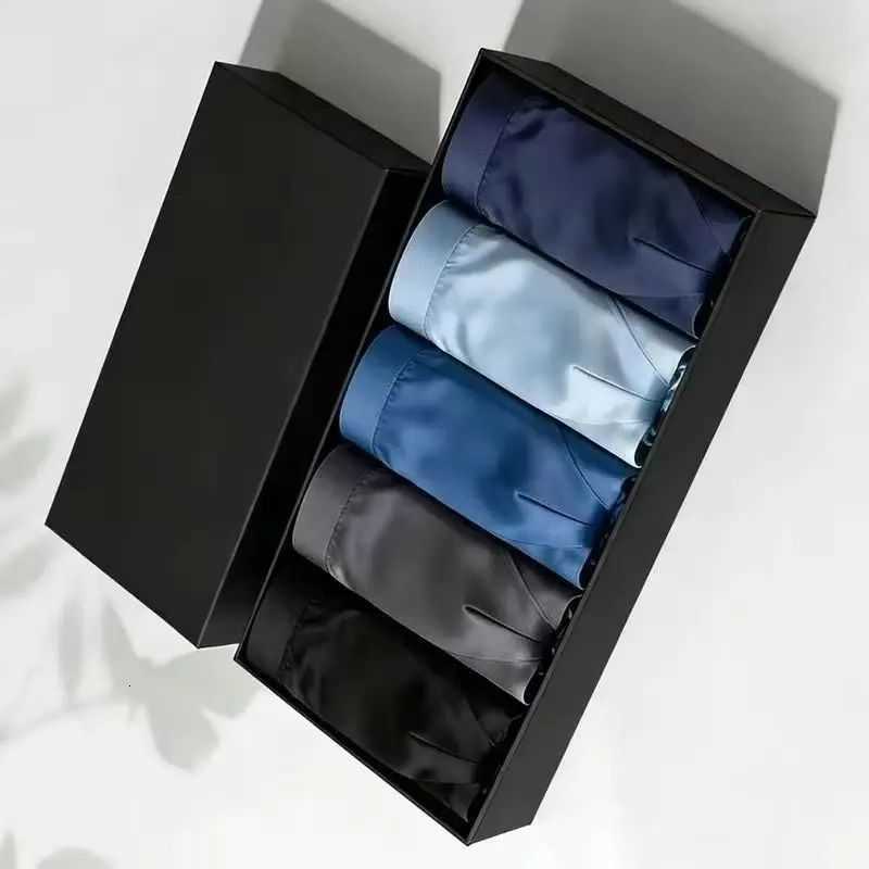 Ice Summer Underpants Silk Men's Boxers Multi Pack Ultra-Thin Breathable Cool Quick Dry Elastic Soft Comfortable Underwear Shorts D260918