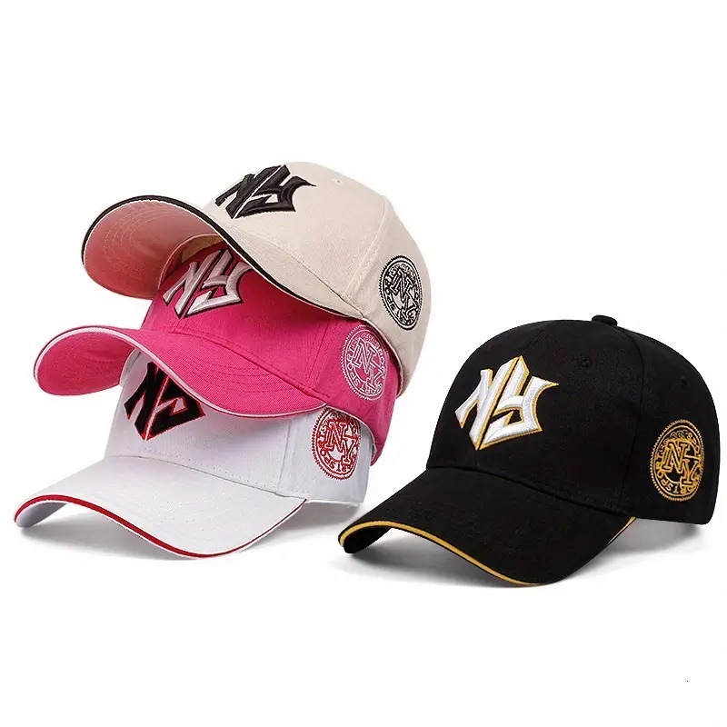 Luxury Cap Brand Designer Hat New Trendy Baseball Cap From Temu, Perfect Outdoor Activities, Featuring Stylish Lettering And Embroidery, Ideal For S