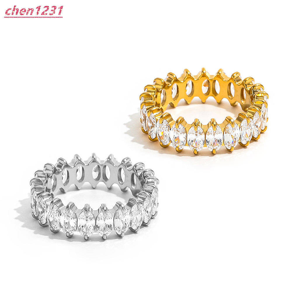 Joolim PVD wholesale waterproof fade-resistant hypoallergenic fashion oval cut VVS moissanite silver ring