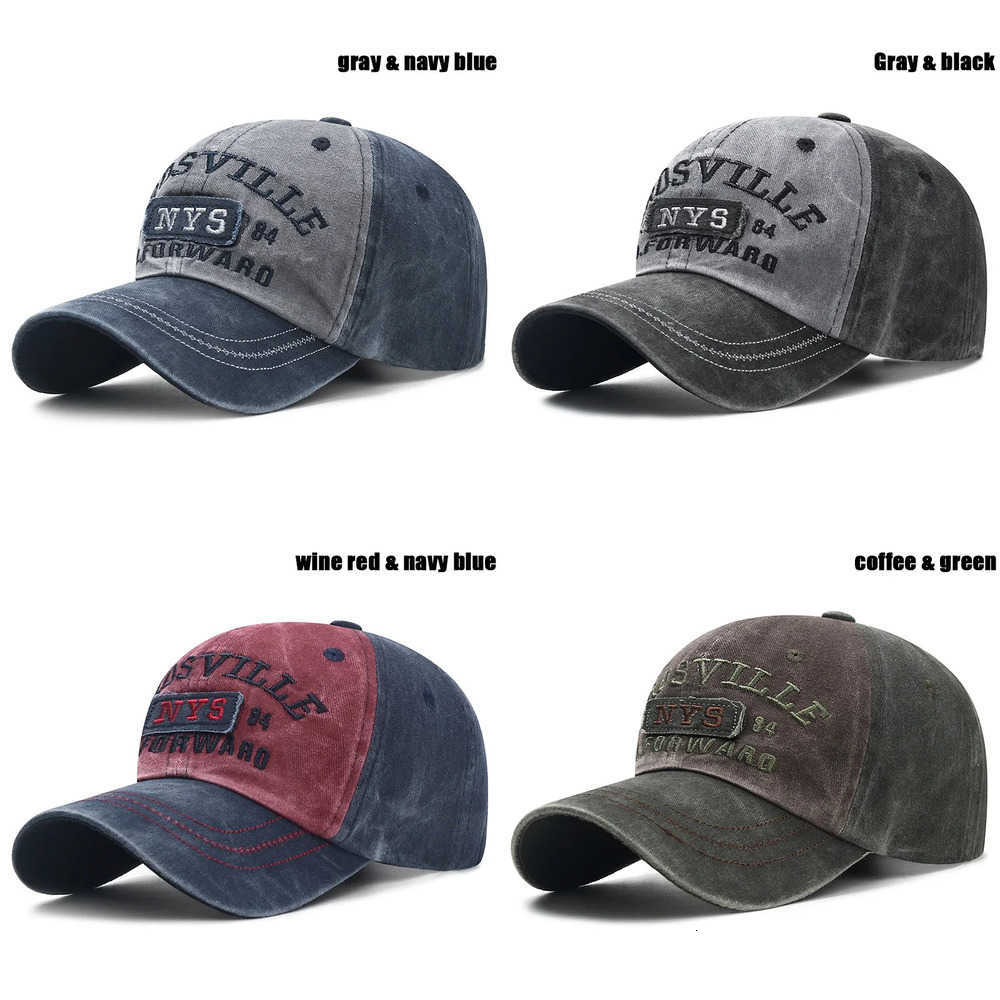 Old New Style Letter Washed Embroidered Caps Outdoor Fashion Personality Street Sun Visor Baseball Cap J260917