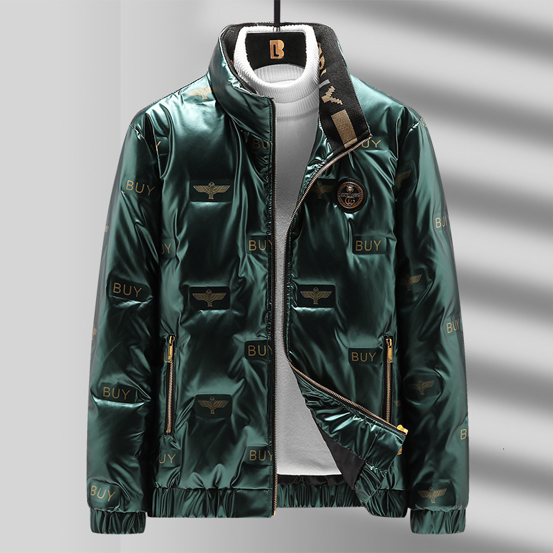 2027 Winter Brand Men's Solid Color Parkas Casual Warm Men's Cross-Border E-commerce Jacket Fashion Parkas Male Coats