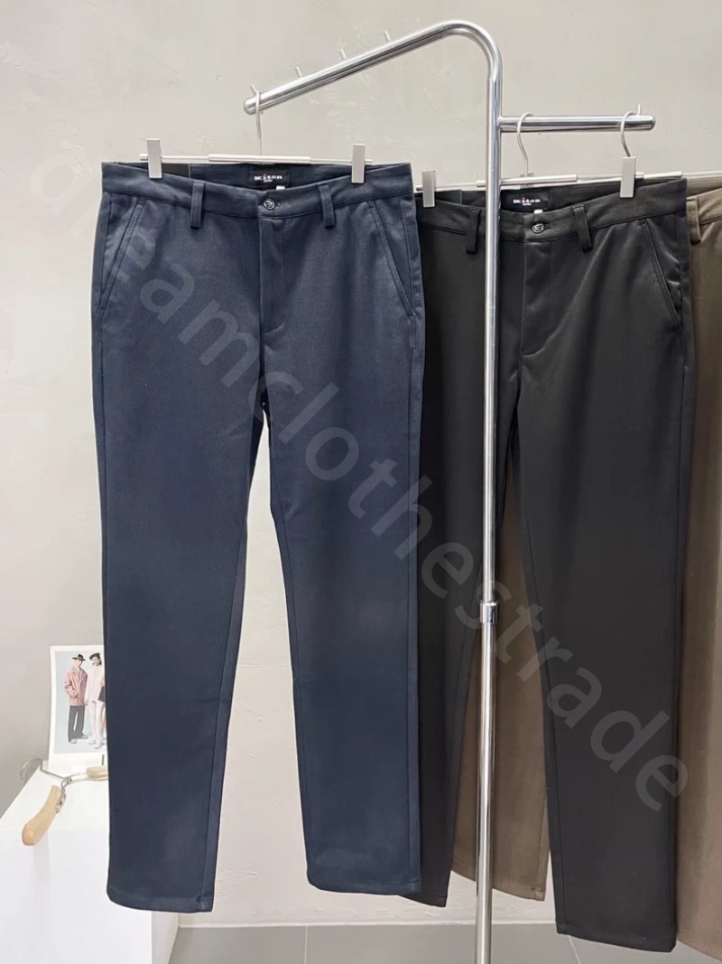 Luxury Mens Pants Old Money Spring and Autumn Exquisite Soft Casual Pants Trousers with Back Pockets K1289