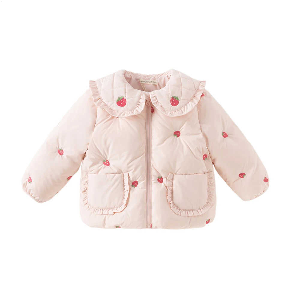 Jacket Dave Bella Girls Down Autumn Winter Baby Velvet Hoodie Children Thicken Overcoat Gentle Windproof Kids Clothing DB4253625W260917