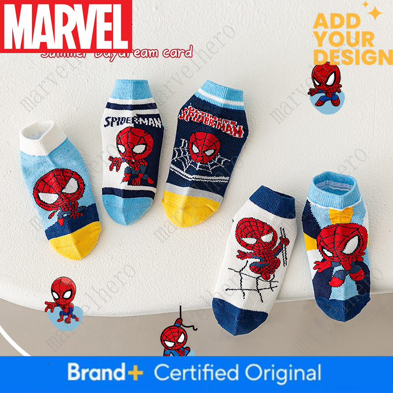 Spider Man Children S Socks Cotton Type A Cartoon Sports Boys Girls Spring Summer Mesh For Students And Young Cross Border