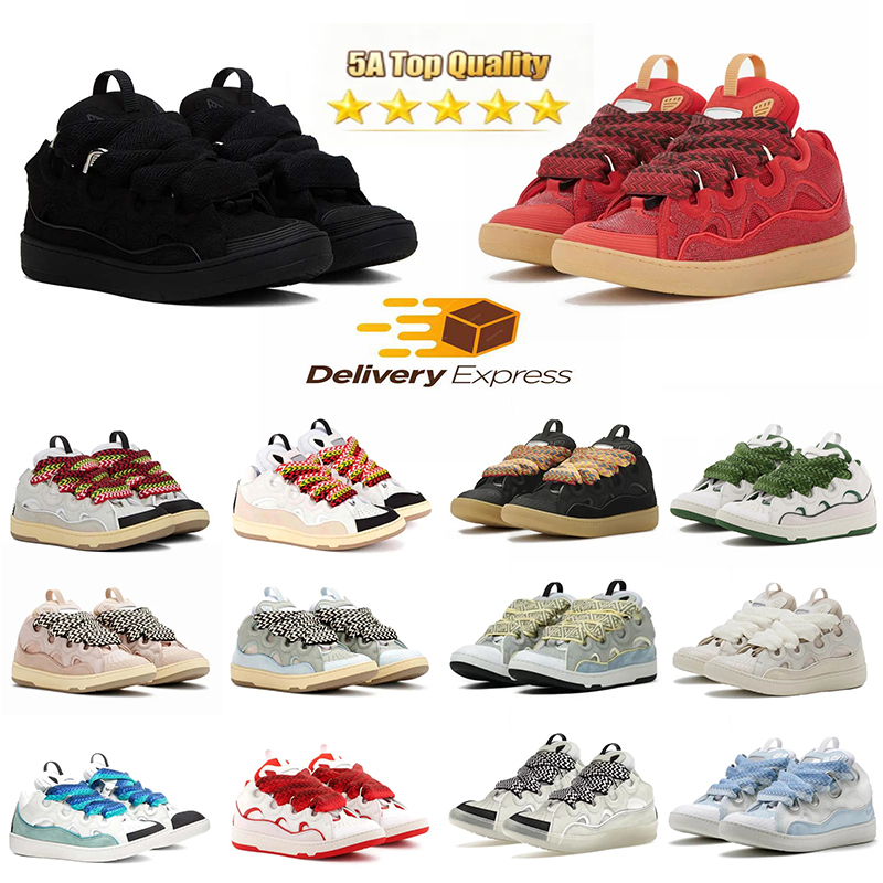 With Box Curb Sneakers Graffiti Designer Retro Shoes Black Leather Board Mens Womens Skate Shoes Casual Multicolor Sneakers Non Slip Hip Hop Street