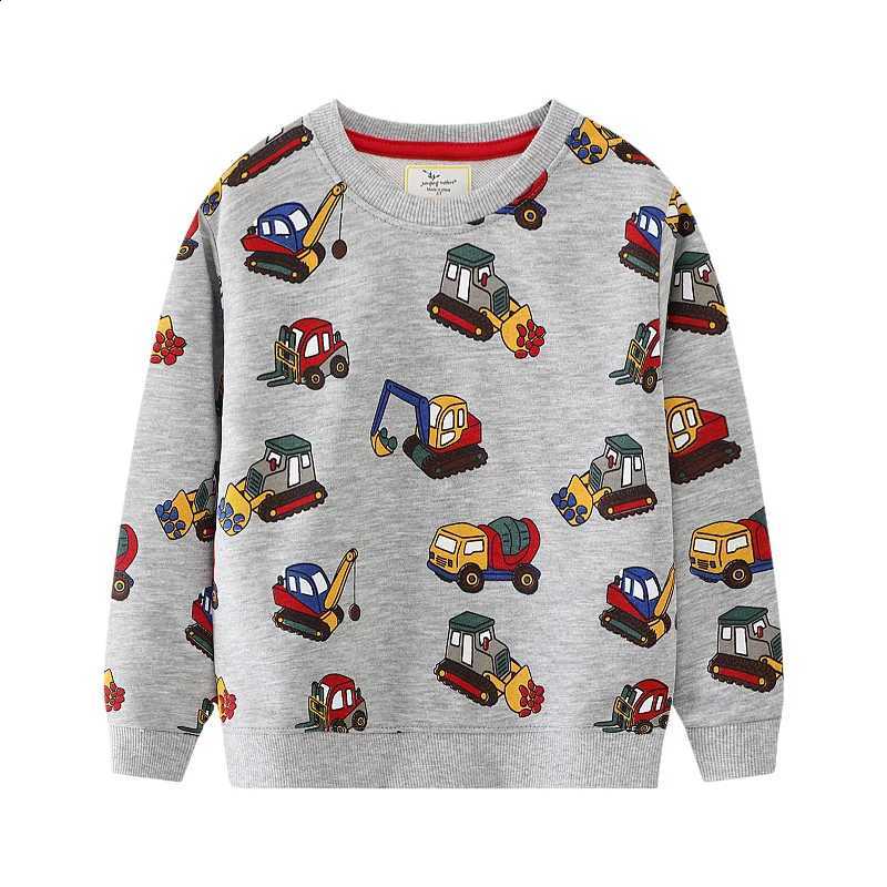 Long-Sle Spring Boys Sweatshirts Children Sportswear 2026 New Kids Autumn Casual Print Plover 2-7 Years OldW260917
