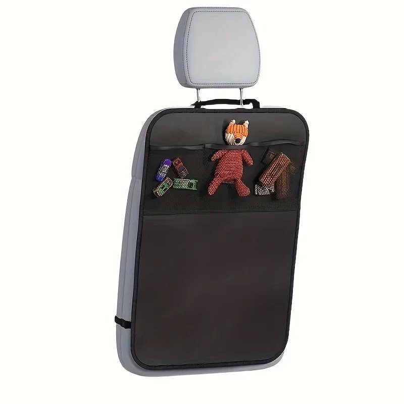 Waterproof Car Seat Cover with 3 Pocket Storage Organizer for Kids